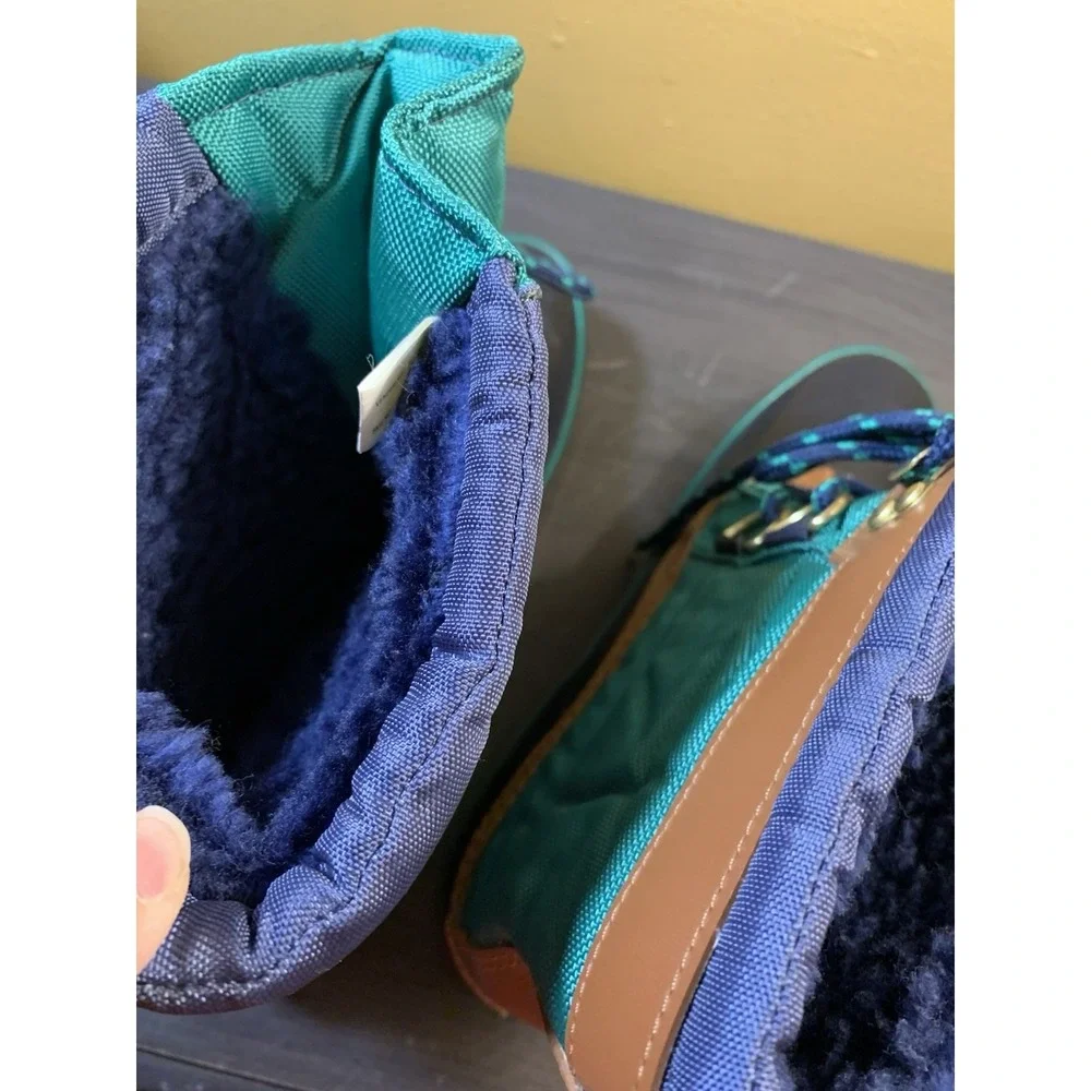 Vintage Colorado Navy Green Color Block Snow Duck Boots Women's Size‎ 7